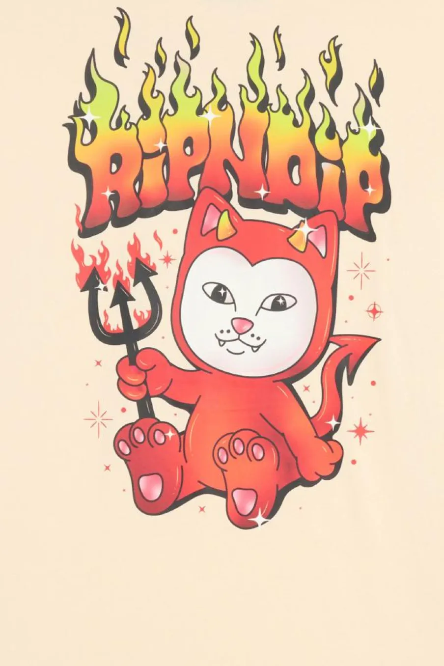SCARY CUTE - T-shirt | Beige*RIPNDIP New