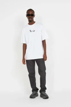scratch logo ss t-shirt - T-shirt | Blanc*DAILY PAPER Hot