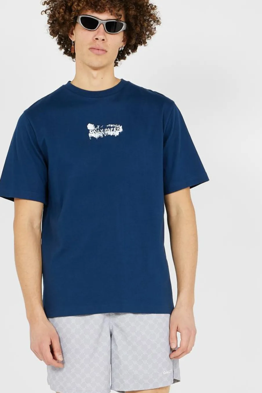 scratch logo ss t-shirt - T-shirt | Bleu*DAILY PAPER Online