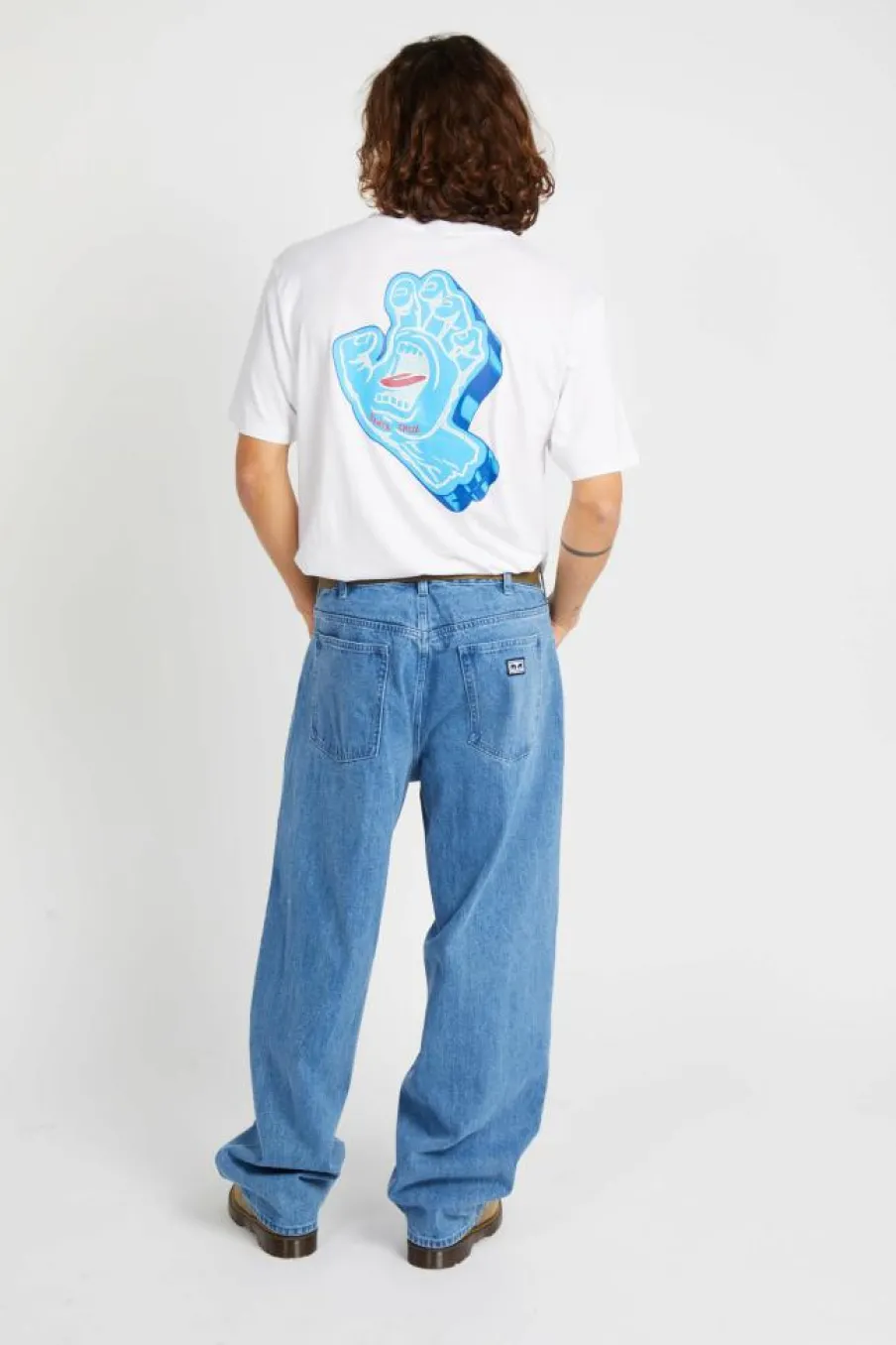 Screaming Foam Hand - T-shirt | Blanc*SANTA CRUZ Sale