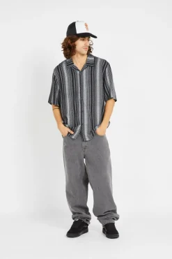SCRIPT STRIPE - Chemise | Noir*HUF Outlet