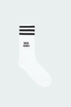 SEND NUDES - Chaussettes | Blanc*MOTHER SOCKER