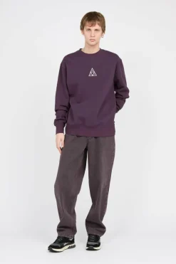 SET TRIPLE TRIANGLE CREW - Sweatshirt | Violet*HUF