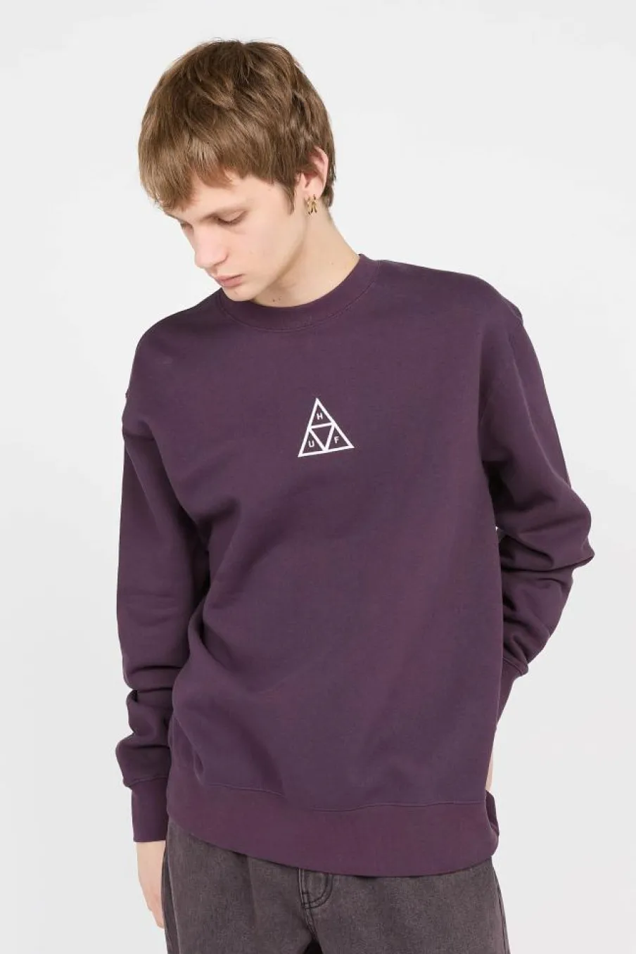 SET TRIPLE TRIANGLE CREW - Sweatshirt | Violet*HUF