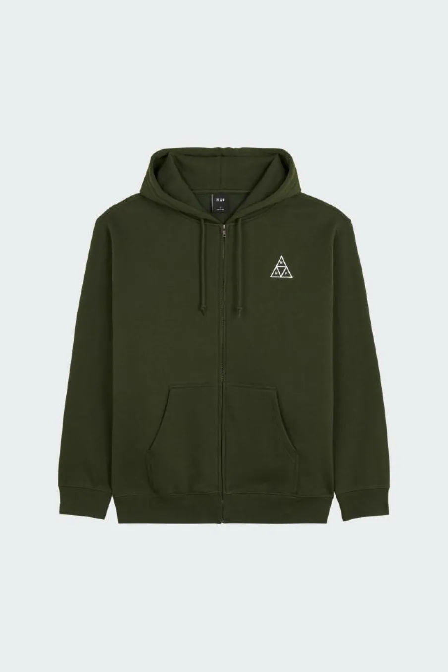 SET TT ZIP HOOD - Hoodie zippé | Vert*HUF Outlet