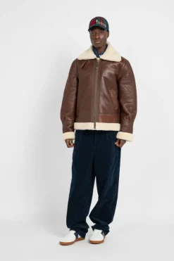 Sheep - Bombardier en cuir | Marron*SCHOTT Discount