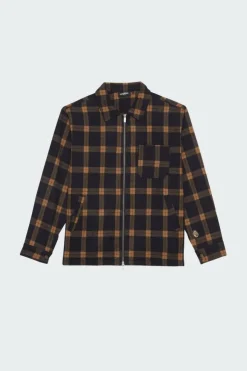 SHIRT ZIP FEELER CHECK - Veste | Marron*WASTED Sale