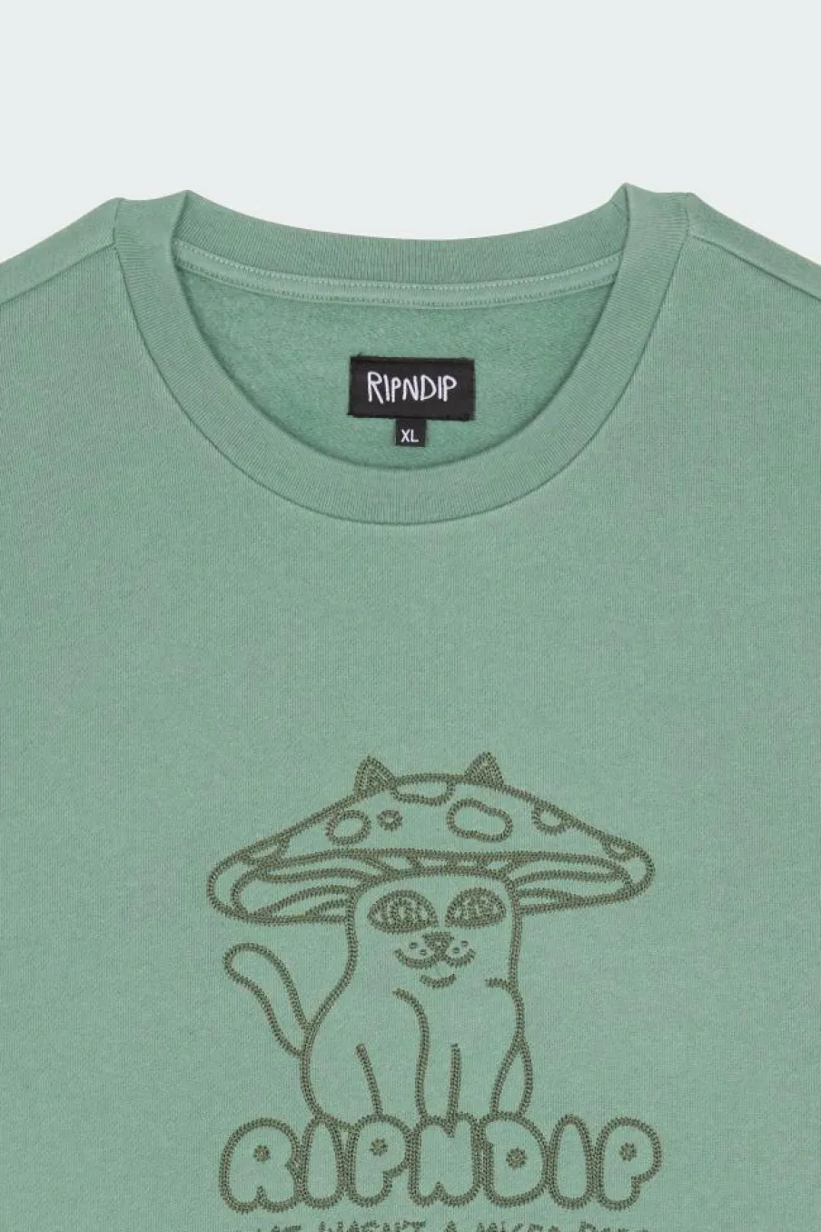 Shroom Cat Crewneck Sweater - Sweatshirt | Vert*RIPNDIP Online