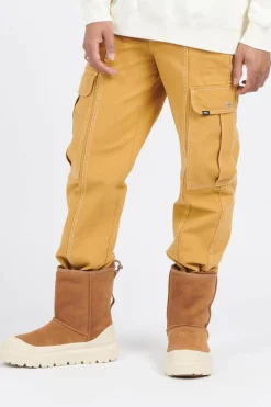 SIDEWALK PANT MSCA WOODT - Jean | Jaune*VANS Clearance