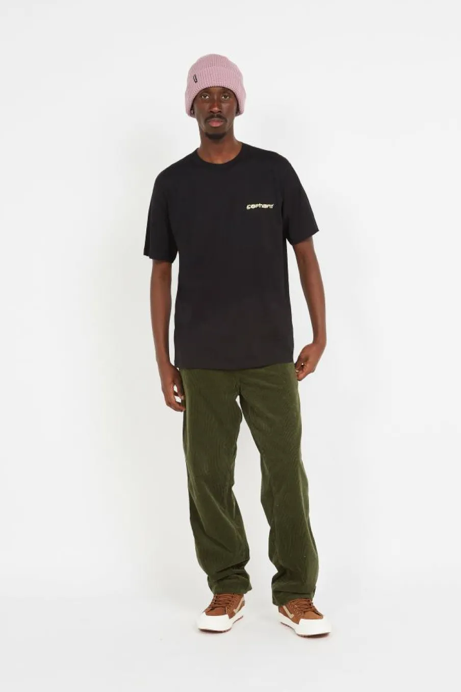 SINGLE KNEE PANT - Pantalon droit en velours | Kaki*CARHARTT WIP Online