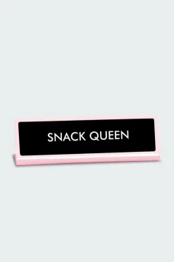 Snack Queen Deskplate Sign - Plaque de bureau | Multicolore*FLAMINGO CANDLES Clearance