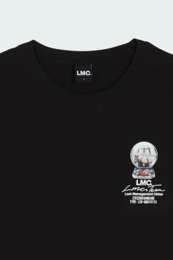 SNOW GLOBE LONG SLV TEE - T-shirt | Noir*LOST MANAGEMENT CITIES Clearance