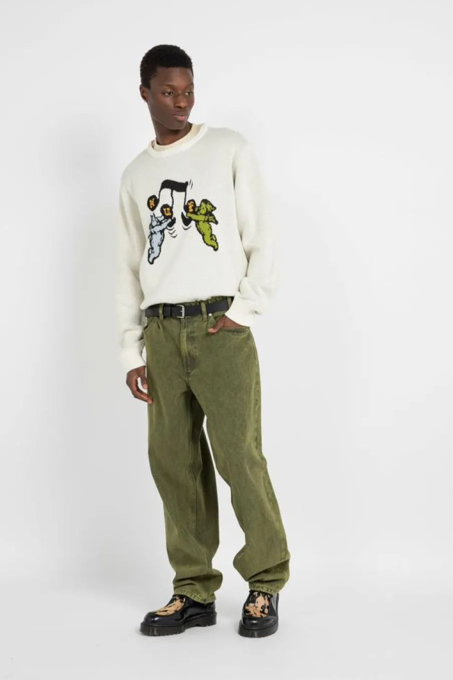 SONG INTARSIA - Pull | Beige*HUF