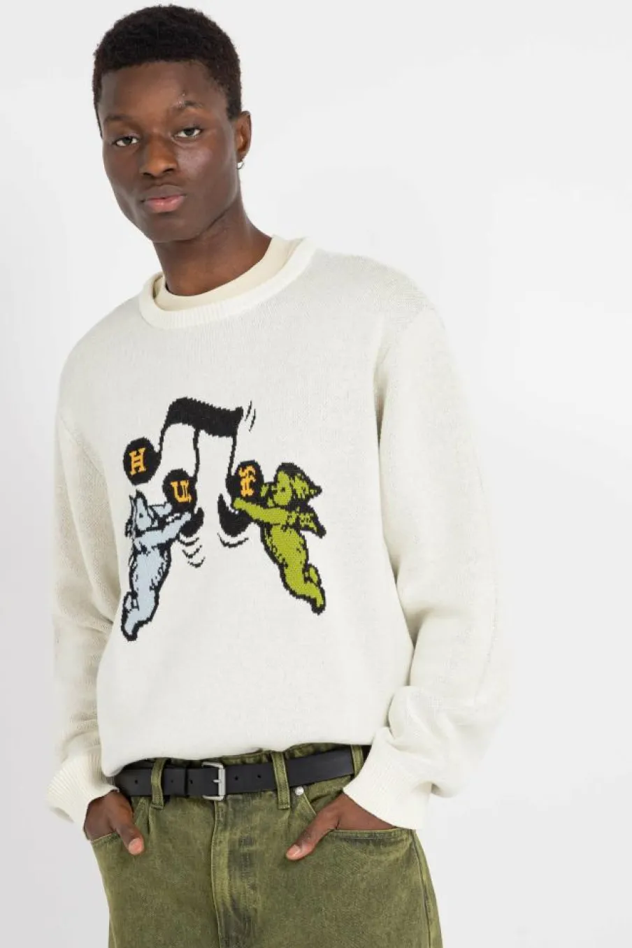 SONG INTARSIA - Pull | Beige*HUF
