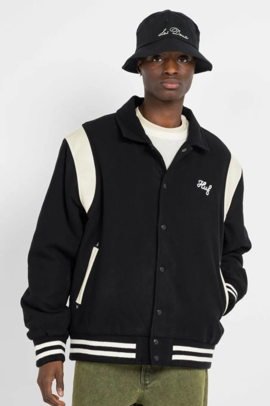 SONG VARSITY - Veste | Noir*HUF Best