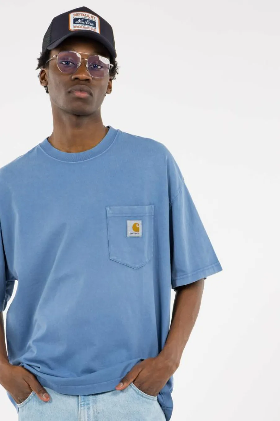 S/S Hudson Pocket T-Shirt - T-shirt | Bleu*CARHARTT WIP Sale