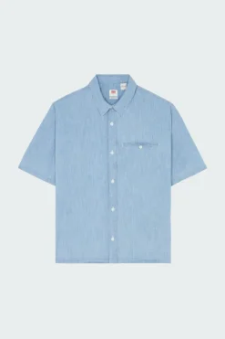 SS ZANDT CROPPED SHIRT - Chemise | Bleu*LEVI'S Sale