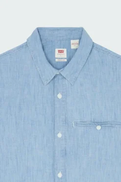 SS ZANDT CROPPED SHIRT - Chemise | Bleu*LEVI'S Sale