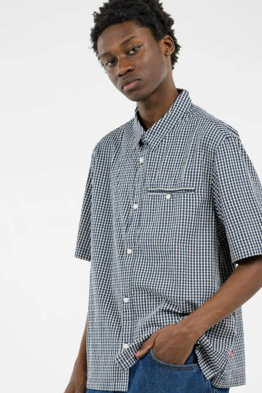 SS ZANDT CROPPED SHIRT - Chemise | Bleu*LEVI'S Discount