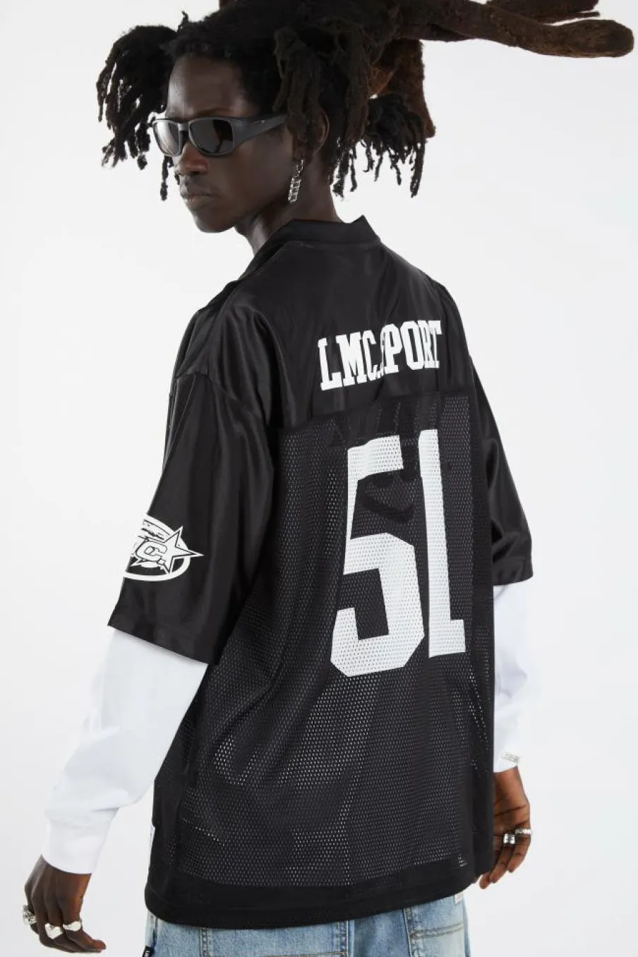 STAR FOOTBALL JERSEY - T-shirt | Vert*LOST MANAGEMENT CITIES Hot