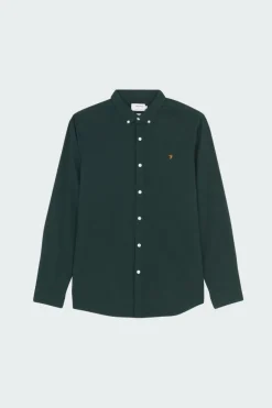 STEEN - Chemise col américain slim-fit en coton biologique | Multicolore*FARAH