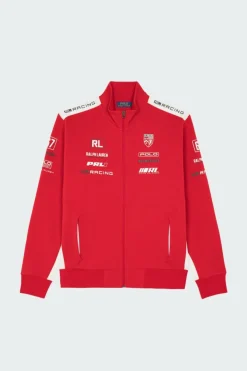 Stretch Double-Knit Graphic Track Jacket - Veste | Rouge*POLO RALPH LAUREN Discount