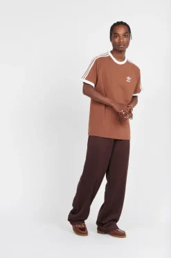 3-STRIPES TEE - T-shirt | Marron*ADIDAS Clearance