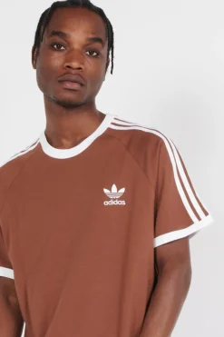 3-STRIPES TEE - T-shirt | Marron*ADIDAS Clearance