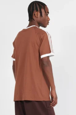 3-STRIPES TEE - T-shirt | Marron*ADIDAS Clearance