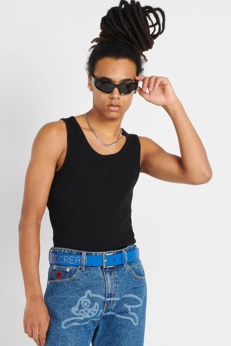 STUDDED - Ceinture | Bleu*ICE CREAM Outlet