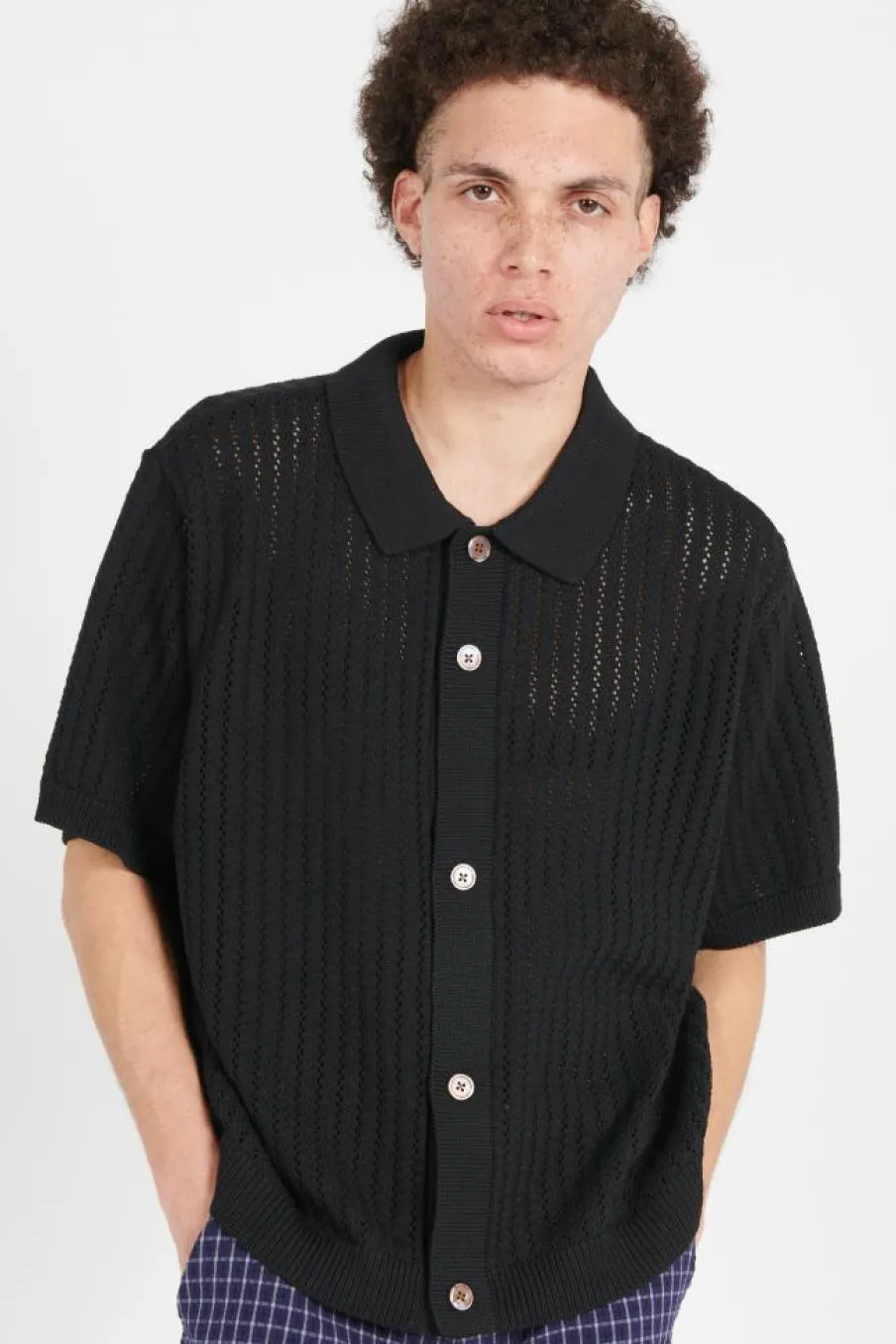 SW SHI DIB - Cardigan | Noir*OBEY Clearance