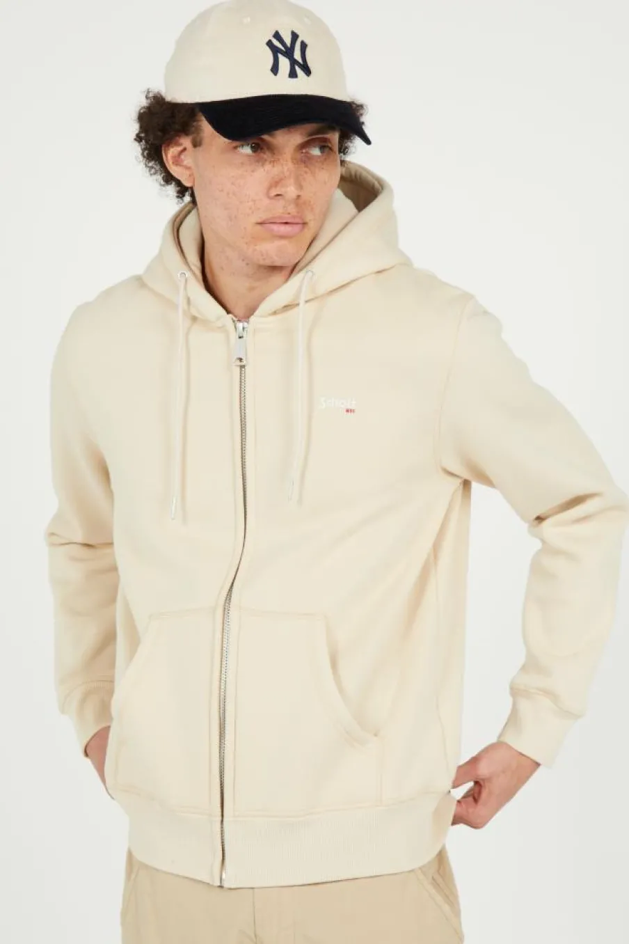 SWCASUAL3 - Hoodie zippé | Beige*SCHOTT Online
