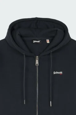 SWCASUAL3 - Hoodie zippé | Bleu*SCHOTT Discount