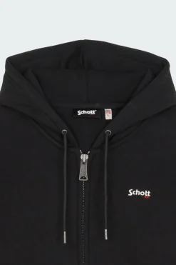SWCASUAL3 - Hoodie zippé | Noir*SCHOTT Online