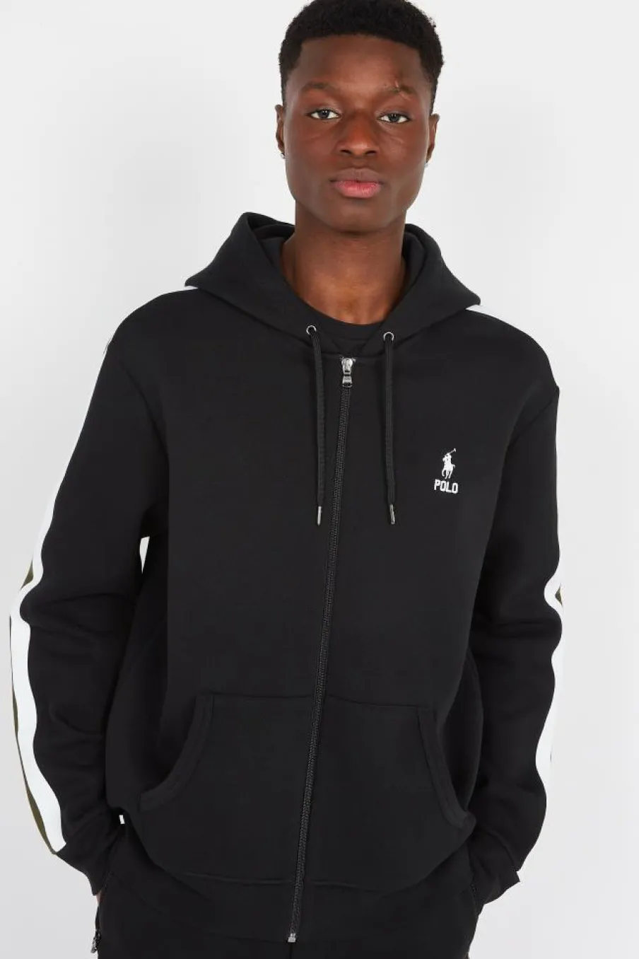 Sweat à capuche en maille double - Hoodie zippé | Noir*POLO RALPH LAUREN Online