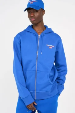 Sweat à capuche Polo Sport en molleton - Hoodie zippé | Bleu*POLO RALPH LAUREN Online