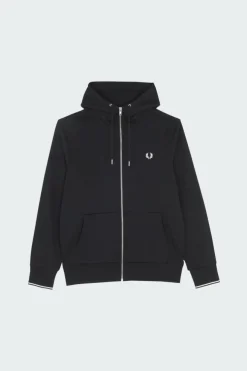 Sweat - Hoodie zippé | Noir*FRED PERRY Online