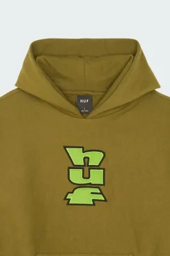 SWEAT BENTON HEAVYWEIGHT FLEECE - Hoodie | Vert*HUF Clearance
