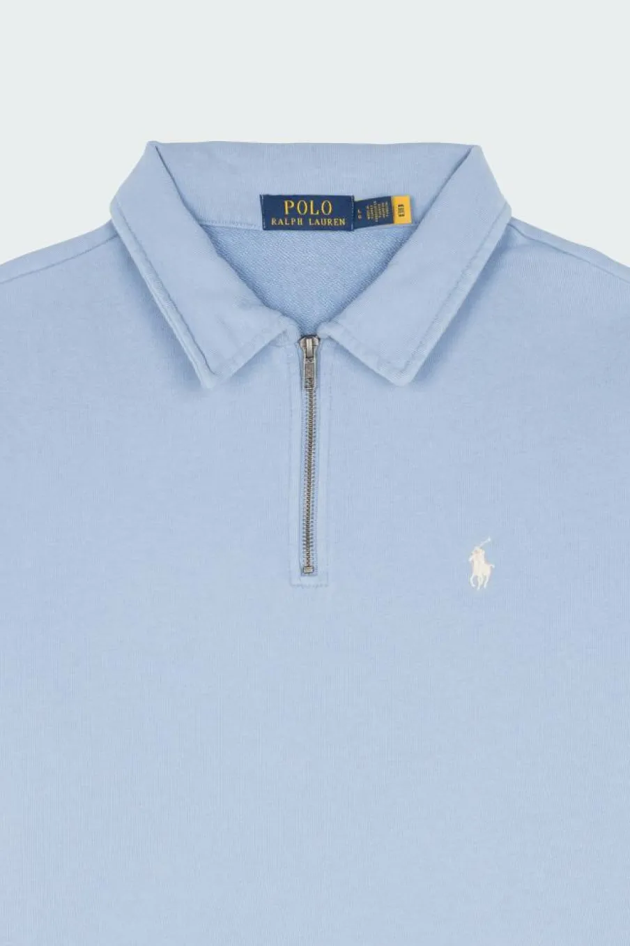Sweat demi-zippé en coton bouclé - Sweartshirt | Bleu*POLO RALPH LAUREN Online
