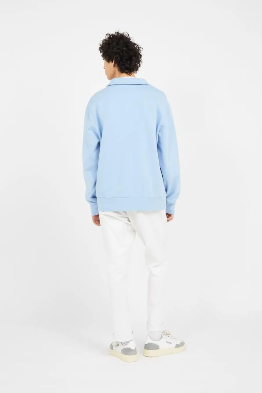 Sweat demi-zippé en coton bouclé - Sweartshirt | Bleu*POLO RALPH LAUREN Online