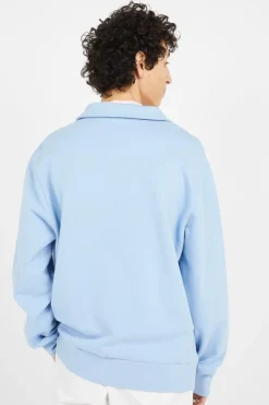 Sweat demi-zippé en coton bouclé - Sweartshirt | Bleu*POLO RALPH LAUREN Online