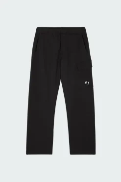 SWEATPANTS CARGO PANT IN DIAGONAL RAISED FLEECE - Jogging | Noir*C.P. COMPANY Hot