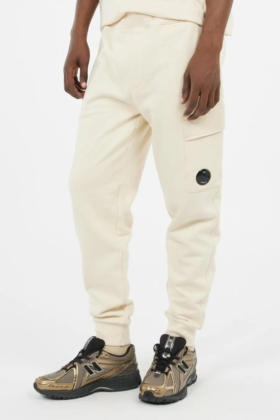 SWEATPANTS CARGO PANT IN DIAGONAL RAISED FLEECE - Pantalon de survêtement | Vert*C.P. COMPANY Online