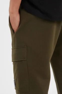 SWEATPANTS CARGO PANT IN DIAGONAL RAISED FLEECE - Jogging | Vert*C.P. COMPANY Sale
