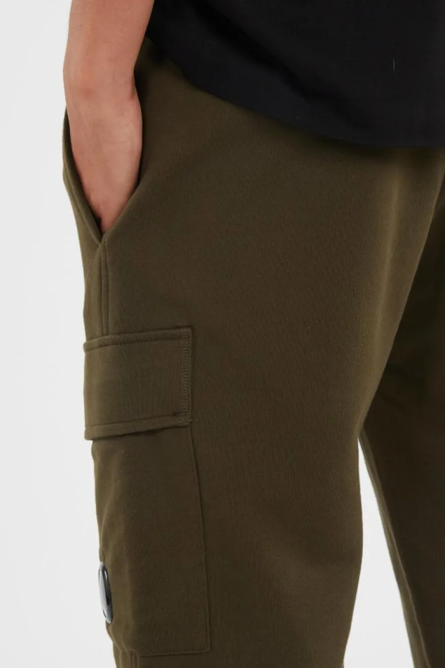 SWEATPANTS CARGO PANT IN DIAGONAL RAISED FLEECE - Jogging | Vert*C.P. COMPANY Sale