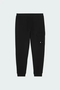 SWEATPANTS CARGO PANT IN DIAGONAL RAISED FLEECE - Jogging | Noir*C.P. COMPANY Clearance