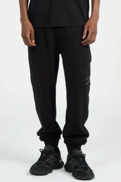 SWEATPANTS CARGO PANT IN DIAGONAL RAISED FLEECE - Jogging | Noir*C.P. COMPANY Clearance