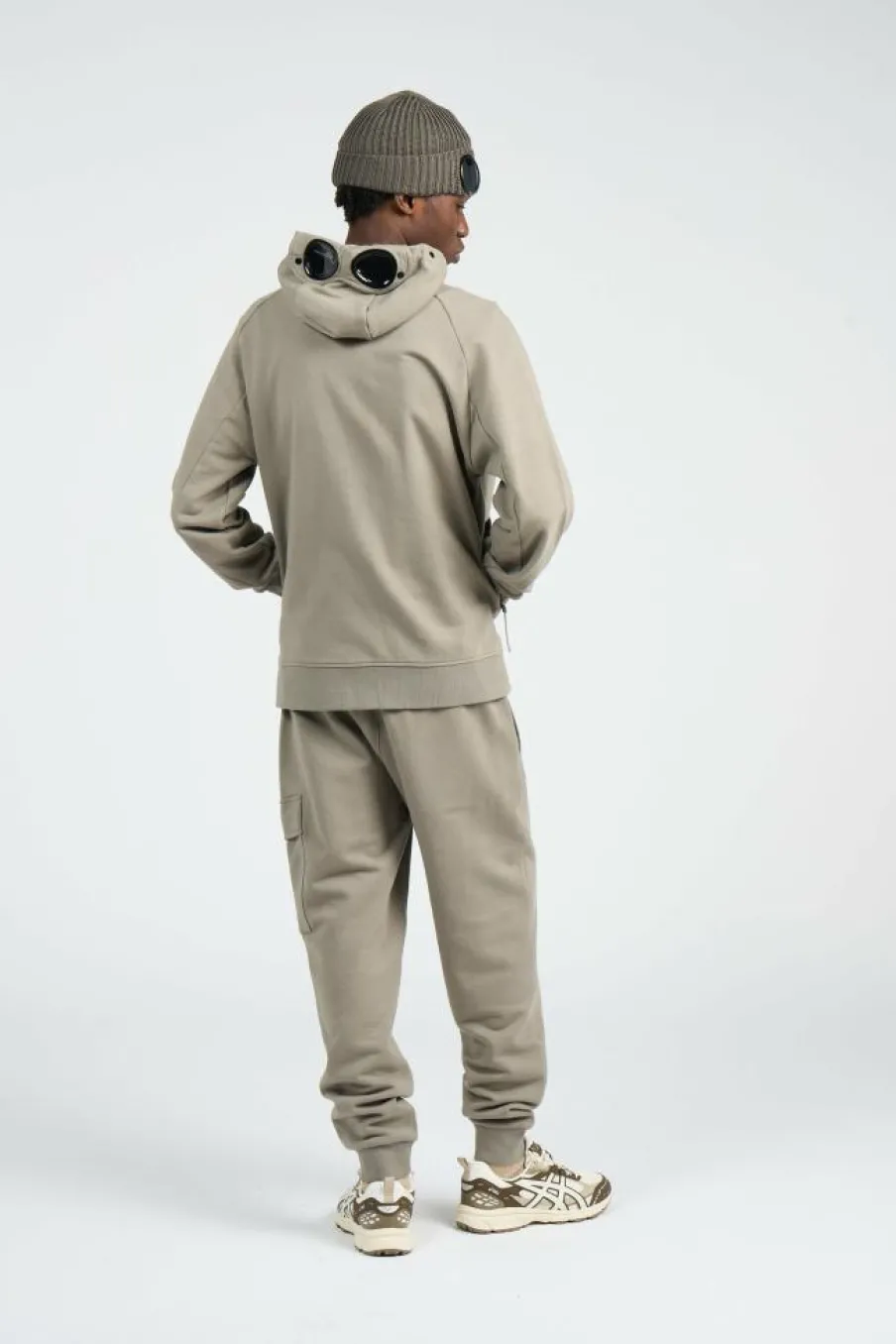 SWEATPANTS CARGO PANT IN DIAGONAL RAISED FLEECE - Pantalon de survêtement | Kaki*C.P. COMPANY Best