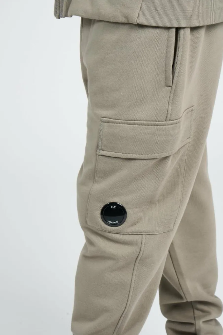 SWEATPANTS CARGO PANT IN DIAGONAL RAISED FLEECE - Pantalon de survêtement | Kaki*C.P. COMPANY Best