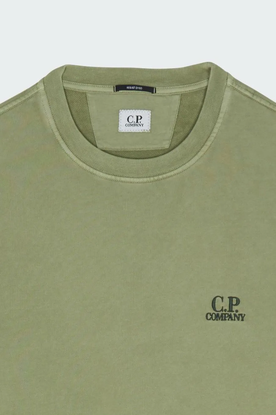 SWEATSHIRTS CREW NECK IN BRUSHED EMERIZED DIAGONAL FLEECE - Sweatshirt | Vert*C.P. COMPANY Best